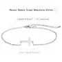 NECOCY 14K Gold/Silver Plated Dainty Sideways Cross Bracelets Tiny Handmade Cross Pendant Adjustable Link Chain Bracelets for Women NECOCY 14K Gold/Silver Plated Dainty Sideways Cross Bracelets Tiny Handmade Cross Pendant Adjustable Link Chain Bracelets for Women