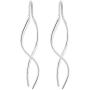 LGSY Twisted Threader Earrings for Women Sterling Silver, Wire Lightweight Earrings for Jewelry Gift