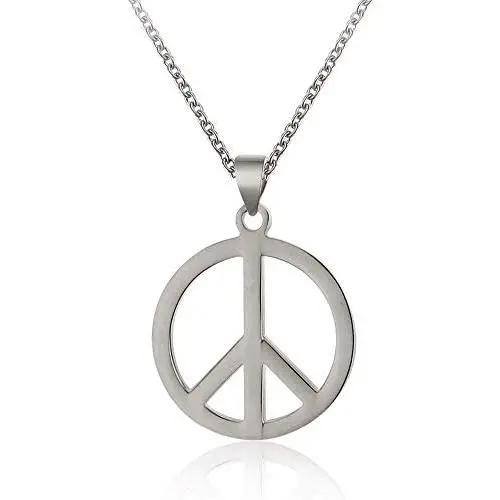 Eiffy Stainless Steel Round Anti-War Peace Sign Symbol Pendant Necklace Earrings Bracelet for Women Men Jewelry Eiffy Stainless Steel Round Anti-War Peace Sign Symbol Pendant Necklace Earrings Bracelet for Women Men Jewelry