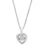 Dancing Diamond Petite Heart Pendant Necklace in 925 Sterling Silver by Parade of Jewels (1/7 ct.tw.), 18'' Dancing Diamond Petite Heart Pendant Necklace in 925 Sterling Silver by Parade of Jewels (1/7 ct.tw.), 18''