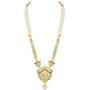 Aheli Matte Meenakari Pendant Earrings Pearl Beads Strands Necklace Set Indian Wedding Ethnic Fashion Jewelry for Women
