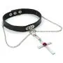 Necklace PU Leather Metal Chain Anime Character Cosplay for Adults Necklace PU Leather Metal Chain Anime Character Cosplay for Adults