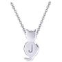 Initial Cat Necklaces Sterling Silver Cat Jewelry for Women
