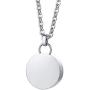 Jude Jewelers Stainless Steel Round Charm Memorial Loved Ash Keeping Urn Pendant Necklace