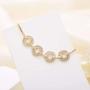 Moggan 18K Gold Plated Four Round Shape Charm Bracelet for Women