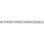 14k White Gold 3.5mm Figaro Chain Necklace - with Secure Lobster Lock Clasp