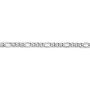 14k White Gold 3.5mm Figaro Chain Necklace - with Secure Lobster Lock Clasp