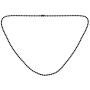 Bling Jewelry 3MM Stainless Steel Plated Black Shot Beaded Ball Chain Necklace for Men Teen 18 Women 20 22 24 30 Inch