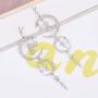 Exaggerated Luxury Sun Moon Stars Drop Earrings Rhinestone Punk Earrings for Women Jewelry Golden Boho Vintage Earrings