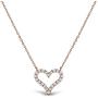 AceLay 14k Gold Plated Sterling Silver Heart Necklaces for Women Filled with CZ Stones | Womens Jewelry Love Pendant Necklace