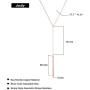 Y Necklace Dainty Disc Pendant Necklace CZ Long Lariat Chain Jewelry for Women