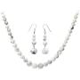 YACQ 925 Sterling Silver 6mm 8mm 10mm Gemstone Beads Necklace Earrings Sets Handcrafted Jewelry for Women