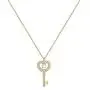 MONOZO Initial Necklace for Women Gold, 14K Gold Plated Letter Charm Necklaces Cubic Zirconia Pendant Key Initial Necklace for Women Her Teen Girls Birthday