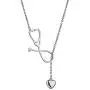 SXNK7 Stainless Steel Stethoscope Lariat Necklace Heartbeat Pendant for Doctor Nurse Jewelry (Silver Tone) SXNK7 Stainless Steel Stethoscope Lariat Necklace Heartbeat Pendant for Doctor Nurse Jewelry (Silver Tone)