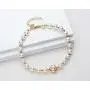 Freshwater Pearl Bracelets Cultured Pearl 14K Gold Filled Bracelet with Adjustable Chain Jewelry Gift for Women Wife Girls Mother