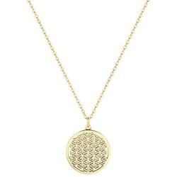 Happiness Boutique Women Flower of Life Necklace Gold Color Delicate Pendant Necklace Stainless Steel Jewelry