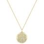 Happiness Boutique Women Flower of Life Necklace Gold Color Delicate Pendant Necklace Stainless Steel Jewelry