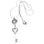 Key Pendant Snap Charm Necklace Stainless Steel 24 Inch Key Pendant Snap Charm Necklace Stainless Steel 24 Inch