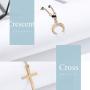 Acedre Boho Heart Cross Choker Necklace Moon Crescent Layered Necklaces Gold Bar Key Necklace Chains Adjustable Neck Jewelry Accessory for Women and Girls (C)