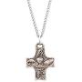 Rosemarie & Jubalee Religious First Communion Eucharist Symbols Cross Medal Pendant Necklace, 18''