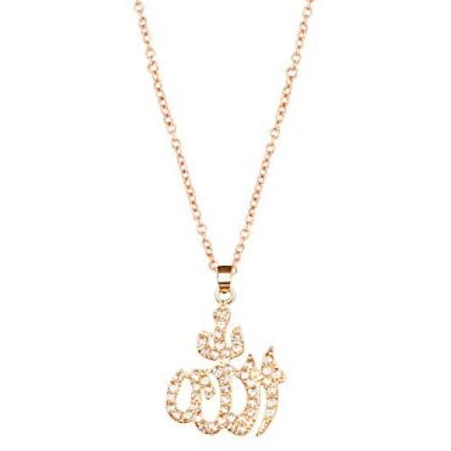 WUSUANED Islam Allah Pendant Necklace Muslim Jewelry Religious Gift