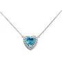 Fine Sterling Silver Diamond Personalized Birthstone CZ Heart-Shaped Necklace Fine Sterling Silver Diamond Personalized Birthstone CZ Heart-Shaped Necklace