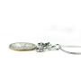 Dirt Bike Necklace, 20'' Stainless Chain with 3D Dirtbike Charm, Antique Silver Zinc Alloy Pendant on 304 Stainless Steel Snake Chain