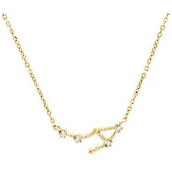 PAVOI 14K Gold Plated Astrology Constellation Horoscope Zodiac Necklace 16-18''
