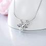PELOVNY Monkey Necklace for Women Sterling Silver Animal with Pearl Pendant Necklace Monkey Jewelry Gift for Girls Daughter 18inches Chain