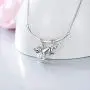 PELOVNY Monkey Necklace for Women Sterling Silver Animal with Pearl Pendant Necklace Monkey Jewelry Gift for Girls Daughter 18inches Chain