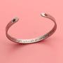 Maxforever Inspirational Gifts '' Beautiful Girl, You Can Do Amazing Things '' Bracelets for Women Birthday Motivational Cuff Bangle Friendship Personalized Charm Jewelry (Silver)