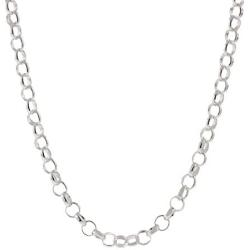 925 Sterling Silver Nickel-Free 3.2MM Rolo Round Cable Link Chain - Yellow or Silver