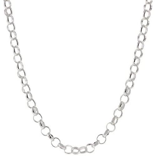 925 Sterling Silver Nickel-Free 3.2MM Rolo Round Cable Link Chain - Yellow or Silver