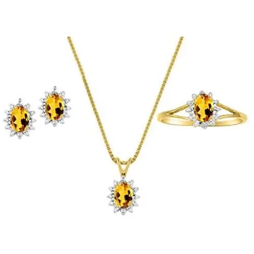 RYLOS Jewelry For Women Yellow Gold Plated Silver Birthstone Jewelry Ring, Earring & Pendant Necklace Gemstone & Genuine Diamonds 6X4MM Birthstone Womens Jewelry Matching Friendship Sizes 5-10 RYLOS Jewelry For Women Yellow Gold Plated Silver Birthstone Jewelry Ring, Earring & Pendant Necklace Gemstone & Genuine Diamonds 6X4MM Birthstone Womens Jewelry Matching Friendship Sizes 5-10