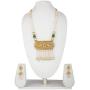 Efulgenz Indian Bollywood Traditional 14 K Gold Plated Crystal Kundan Pearl Beaded Wedding Temple Tassel Choker Necklace Earrings Jewelry Set