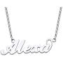 YINSHIFU 18K Gold Plated Name Necklace Personaliaed Name Plate Necklace Gift for Women