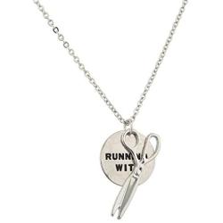 Lux Accessories Girls Verbiage Pendant Necklace