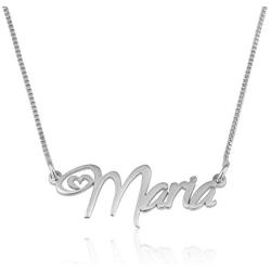 Beleco Jewelry Personalized Name Necklace, Special Heart Font Necklace For Women, Teens And Girlfriend, Jewelry For Couples, Customized Love Pendant, Forever Yours Necklace, Perfect Present For Anniversary