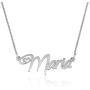 Beleco Jewelry Personalized Name Necklace, Special Heart Font Necklace For Women, Teens And Girlfriend, Jewelry For Couples, Customized Love Pendant, Forever Yours Necklace, Perfect Present For Anniversary