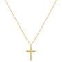 OSIANA Small Cross Necklace for Women Sterling Silver Simple Elegant Delicate Cross Necklace Good Elephant Evil Eye Necklace Gift