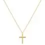 OSIANA Small Cross Necklace for Women Sterling Silver Simple Elegant Delicate Cross Necklace Good Elephant Evil Eye Necklace Gift