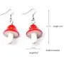 Women Environmental theme Acrylic Dangle Earrings For Female Girls Party Red Purple Acrylic Colorful Mushroom Long Pendant Earrings Women Environmental theme Acrylic Dangle Earrings For Female Girls Party Red Purple Acrylic Colorful Mushroom Long Pendant Earrings