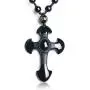 DUOVEKT Natural Obsidian Cross Amulet Pendant Necklace Hand Carved Pendant with Lucky Free Beads Chain for Women Men Jewelry DUOVEKT Natural Obsidian Cross Amulet Pendant Necklace Hand Carved Pendant with Lucky Free Beads Chain for Women Men Jewelry