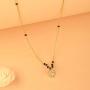 CaratLane Sukriti Diamond Mangalsutra for Women 0.135 Carat (IJ-Color, SI-Clarity) in 14 K Yellow Gold with Jewelry Gift Box