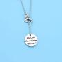 TIIMG Hairdresser Necklace She Left Beauty Whenever She Went Hairdresser Graduation Gifts Hair Stylist Jewelry