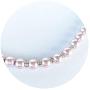 Jiyui Faux Crystal Round Smooth Pure Handmade Simulated Pearl Necklace Bracelet Earrings Jewelry Set for Wedding Bridal Women Little Girls Kids