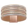 Wrap Leather Magnetic Buckle Chain Bracelets for Women Girls Bangle Jewelry Clasp Handmade Wristbands Gift