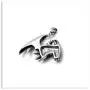 Xusamss Punk Titanium Steel Wing Dragon Pendant Necklace with 24inches Link Chain Xusamss Punk Titanium Steel Wing Dragon Pendant Necklace with 24inches Link Chain