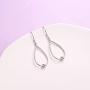 S925 Sterling Silver Trendy Dangle Drop Stud Earrings for Women Girl