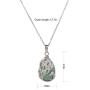 Peacock Crystal Pendant Necklace for Women Healing Stone Reiki Gemstone Balance Chakra Stone Jewelry